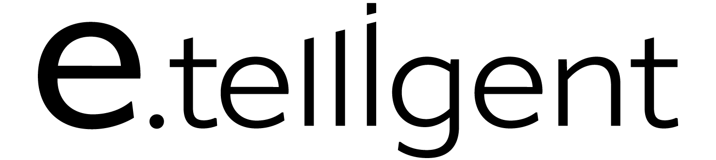 Logo e.telligent - schwarz